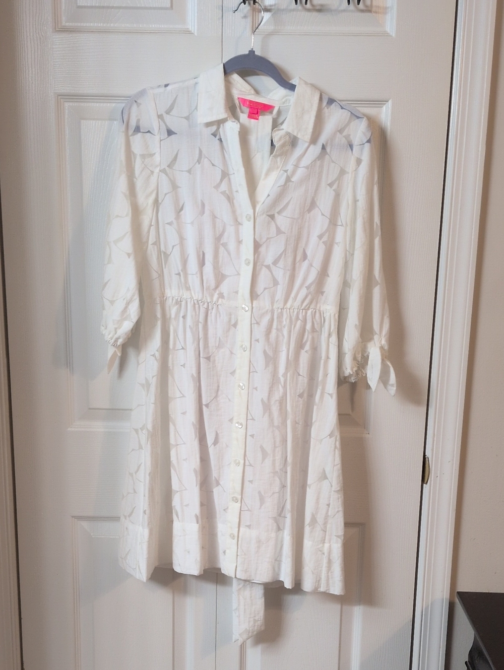 Lilly Pulitzer White Amrita Shirt Dress Size 4